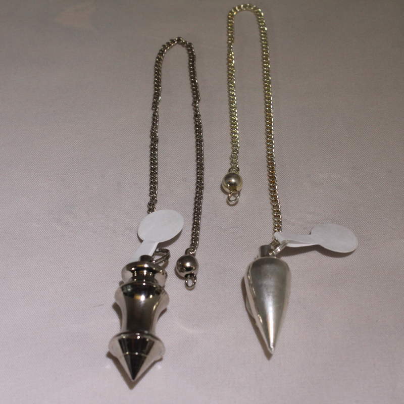 Silver Pendulum with silver Bead Charm