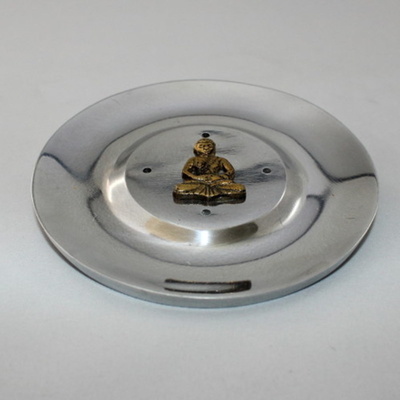 Buddha Incense Burner - Silver & Gold