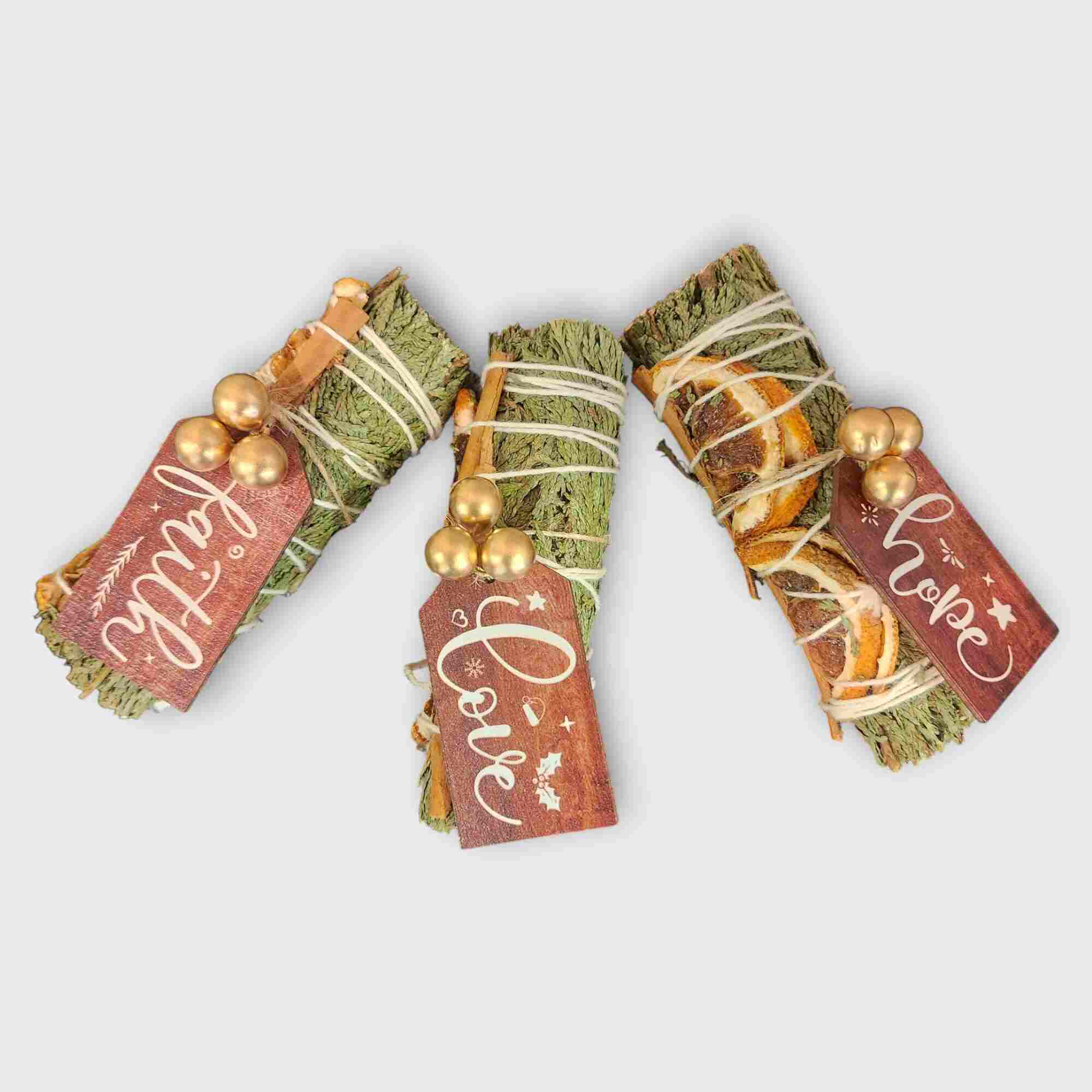 Sage - Cedar, Cinnamon and Orange Slice Smudge